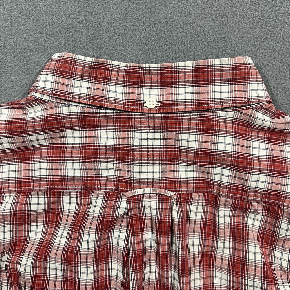 Todd Snyder Shirt Men XL Red White Plaid Outdoor Lightweight Button Down Preppy - Picture 10 of 10